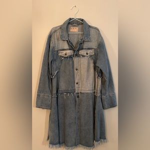Free People Deconstructed Denim Jacket